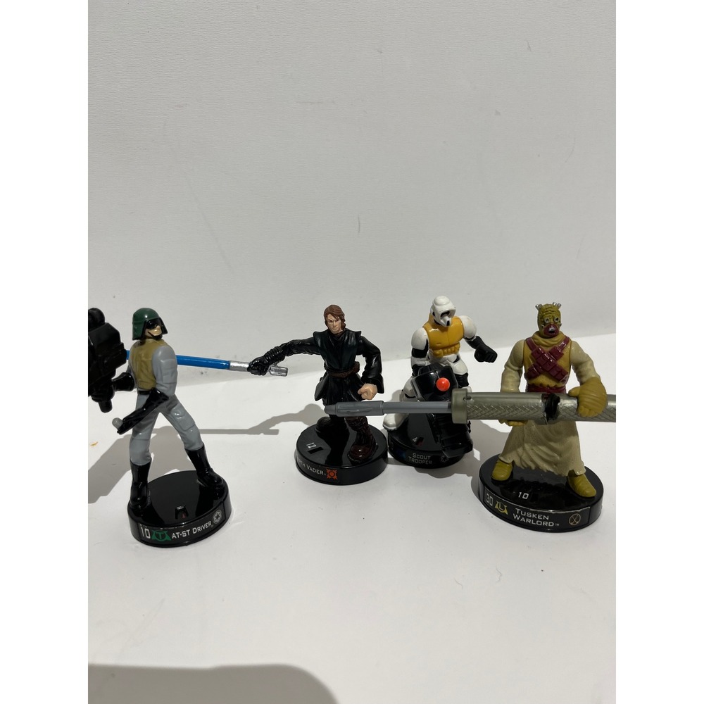 Star‎ Wars Attacktix Figure Lot Anakin Skywalker AT-ST Driver Scout Trooper Tus